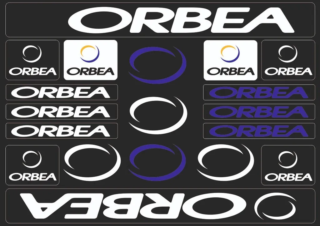 Bicycle Vinyl Stickers – Compatible with ORBEA Bikes – White - 1