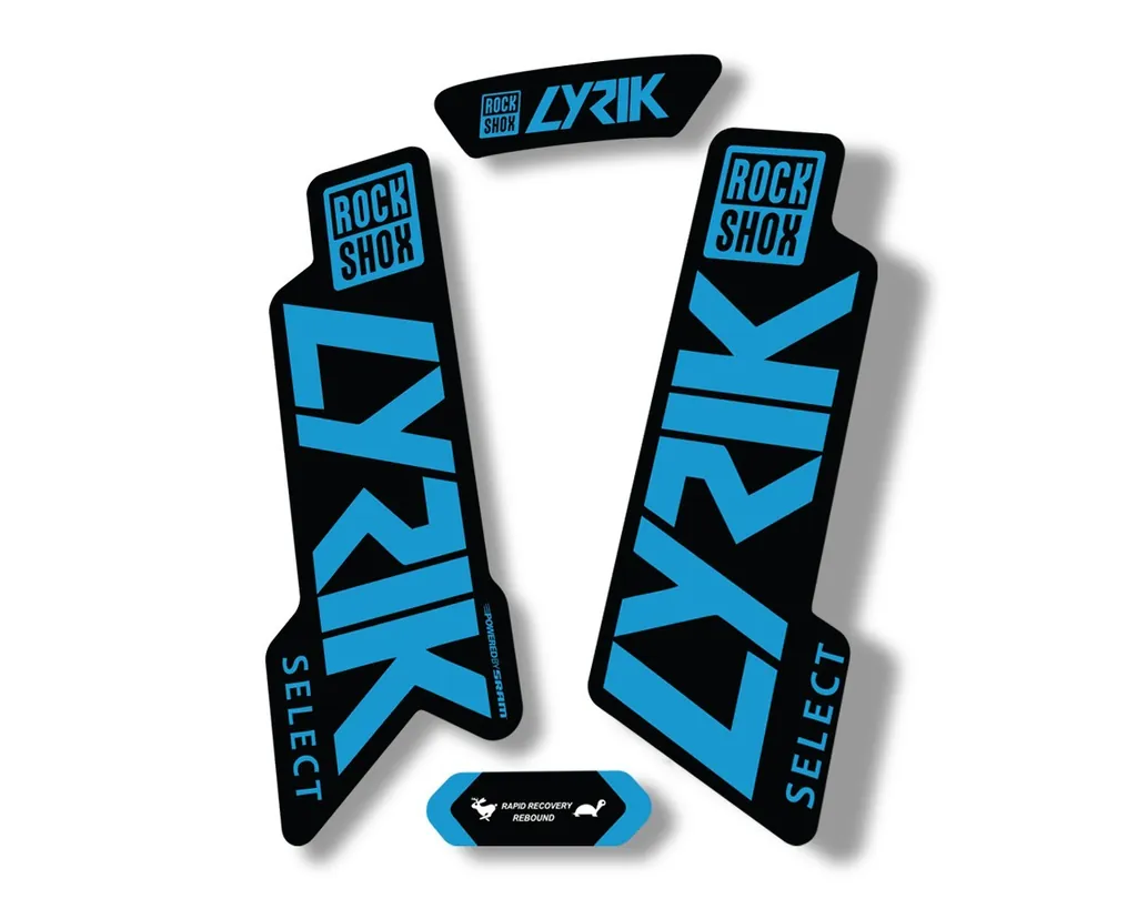 Rock Shox LYRIK SELECT 2020 Fork Decal Mountain Bike Cycling Sticker Blue - 1