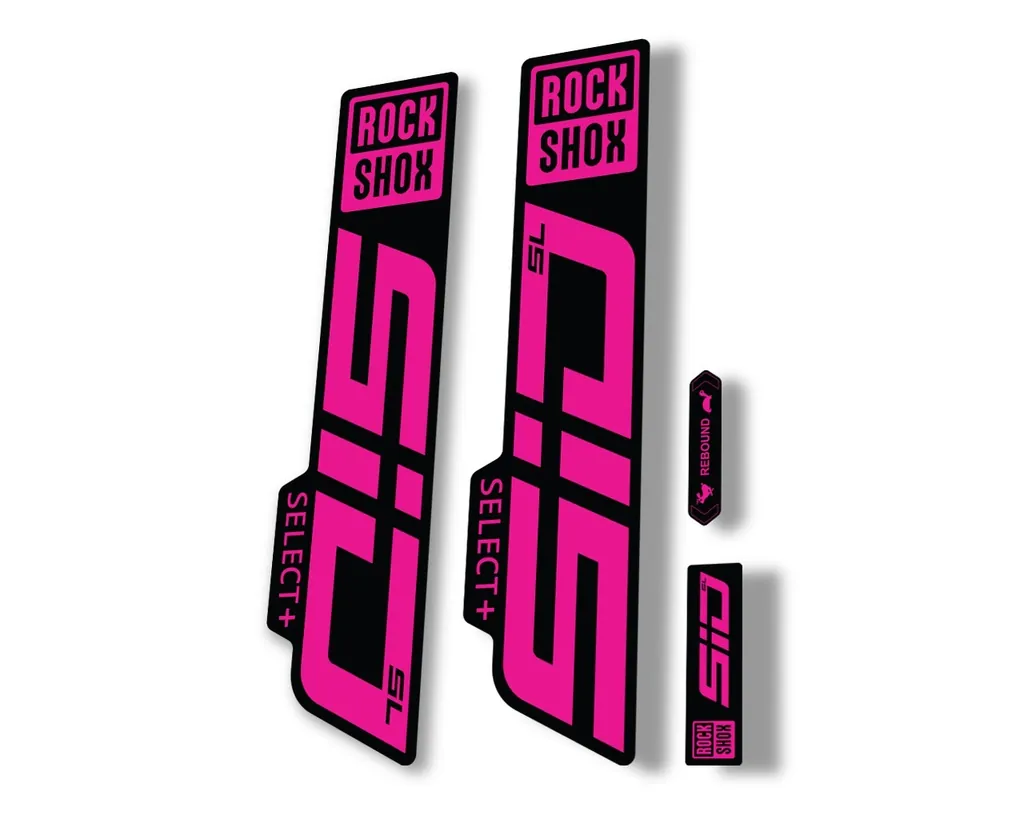 Rock Shox SID SL Select Plus 2021 Mountain Bike Cycling Decal Sticker Pink - 1