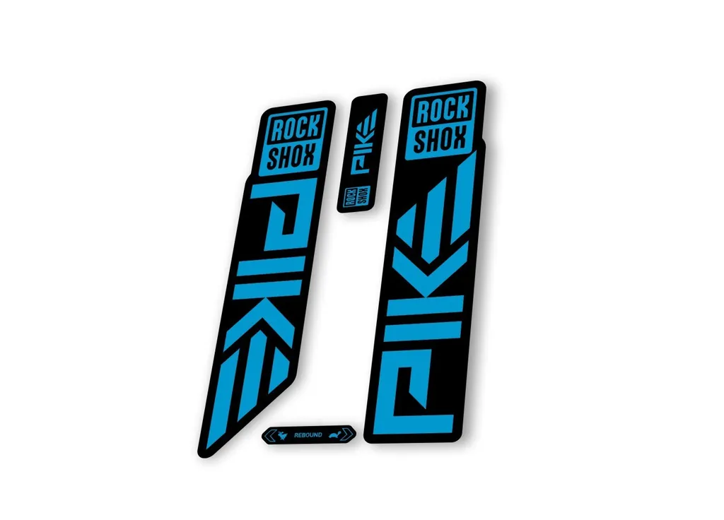 Rock Shox PIKE 2023 Mountain Bike Cycling Decal Sticker Adhesive Blue - 1