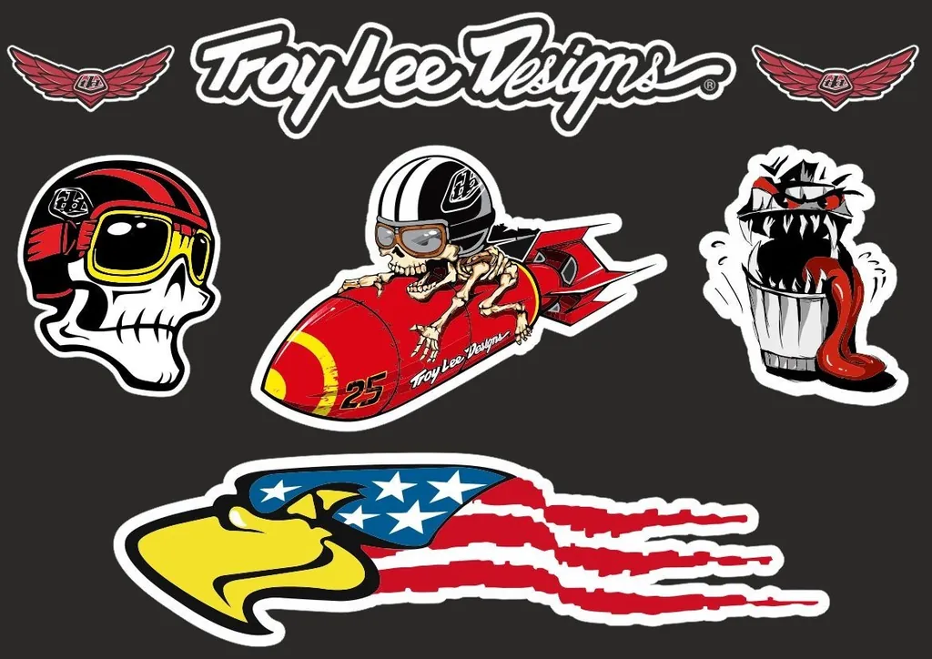 Troy Lee Designs Bike Bicycle Frame Decal Stickers Graphic Adhesive Set Vinyl #8 - 1