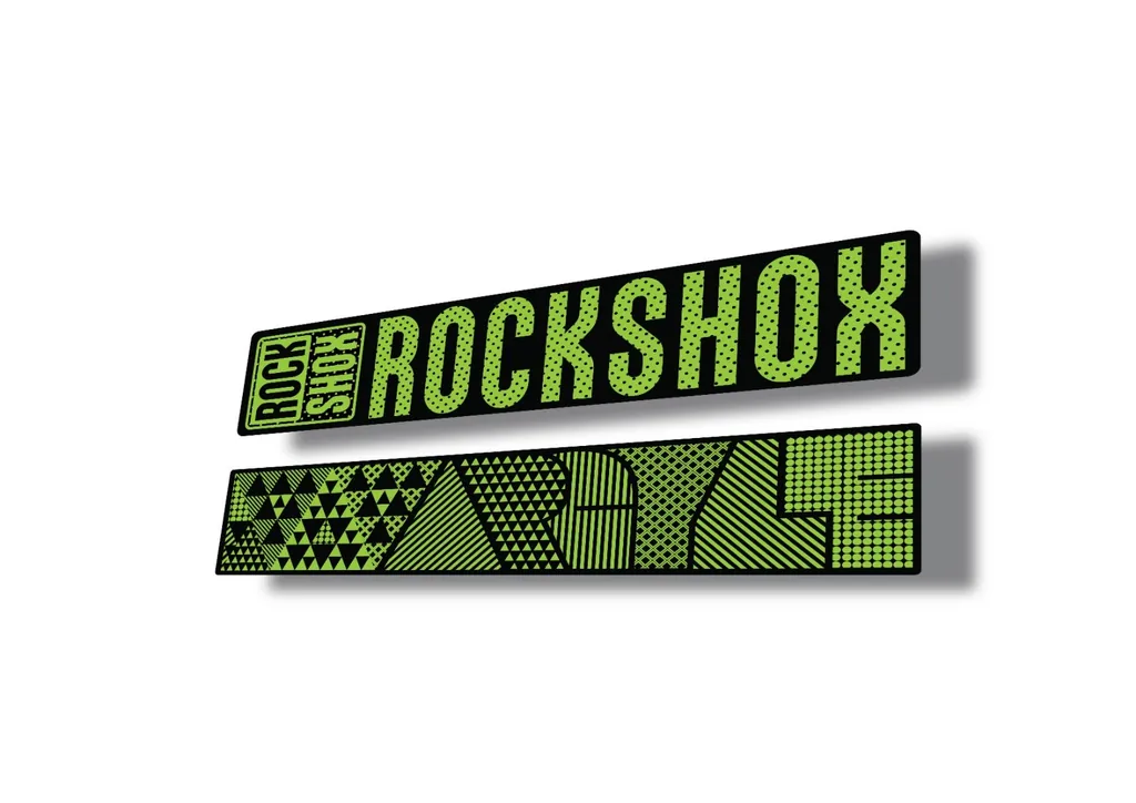 Rock Shox ARGYLE 2017 Fork Decal Mountain Bike Cycling Sticker Green - 1