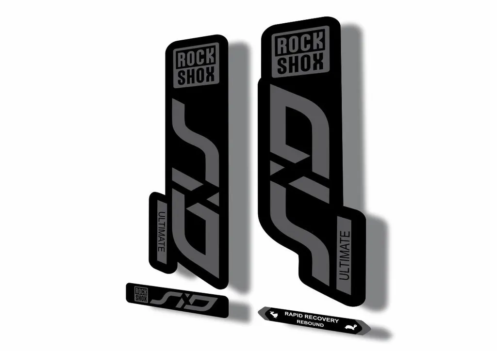 Rock Shox SID 2020 ULTIMATE Mountain Bike Cycling Decal Adhesive Sticker Gray - 1