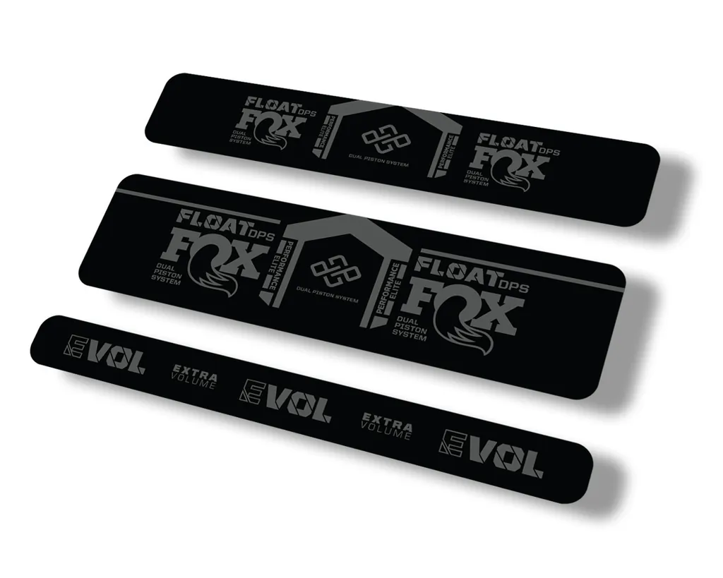 FOX Float DPS 2021 Performance Elite R Rear Shock Suspension Sticker Decal Gray - 1