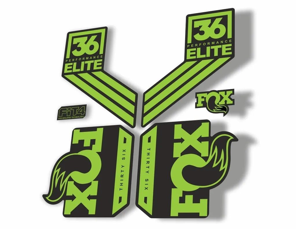 FOX 36 Elite Performance 2017-18 Fork Suspension Factory Decal Sticker Green - 1