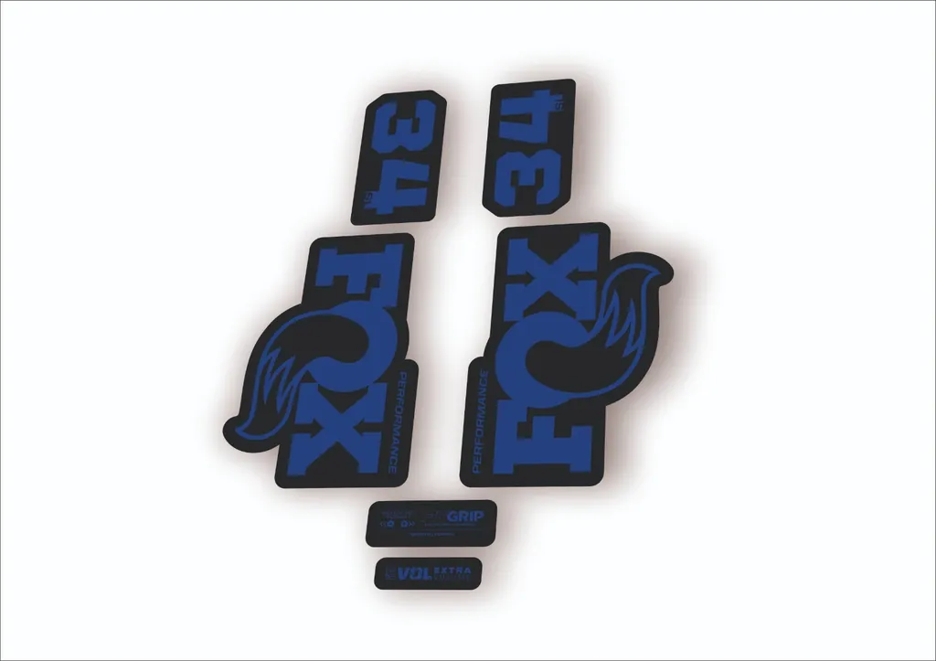FOX 34 SL Performance 2026 Fork Factory Decal Sticker Adhesive Dark Blue - 1