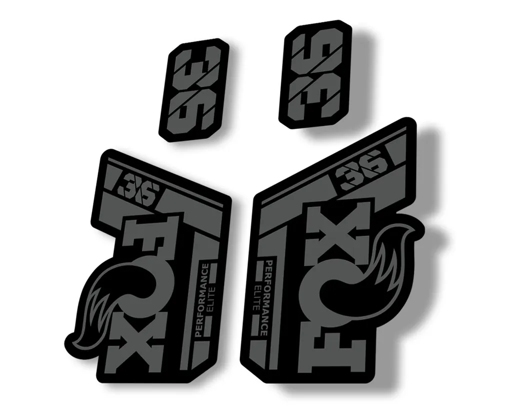 FOX 36 Performance Elite 2021 Forks Suspension Factory Decal Sticker Gray - 1