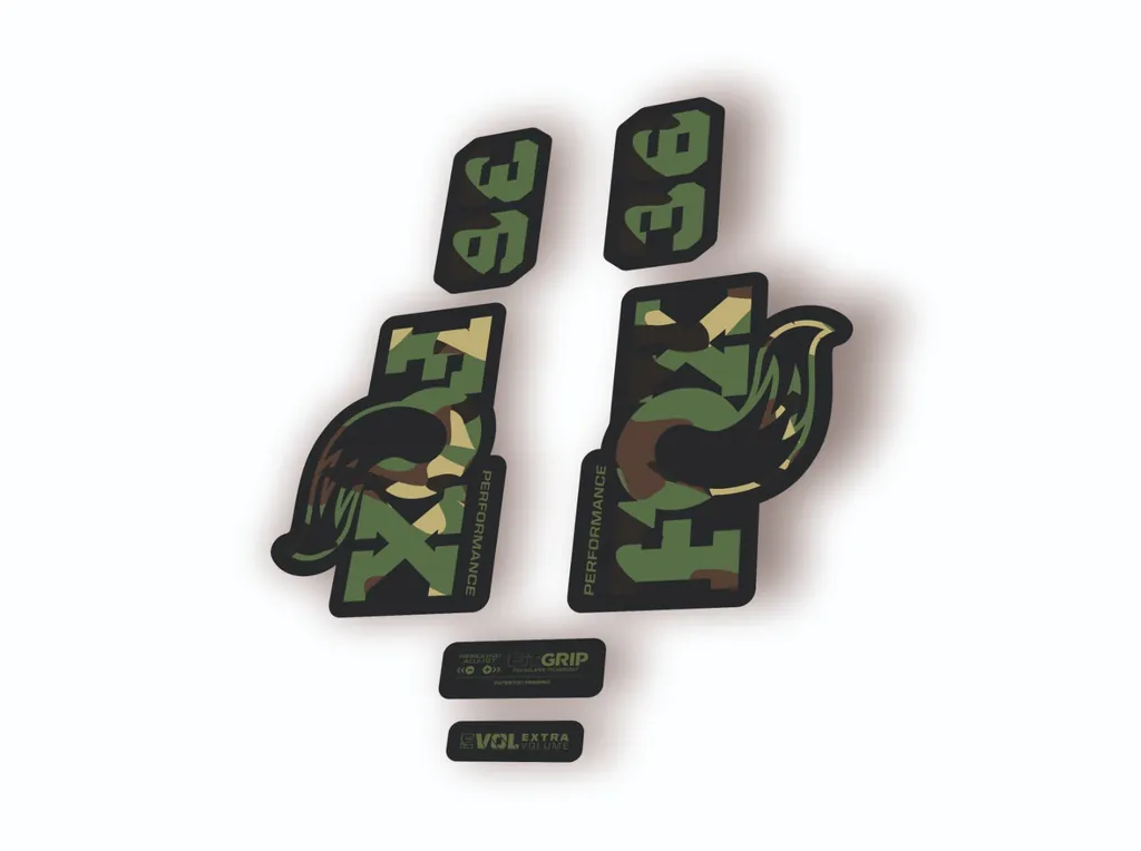 FOX 36 Performance 2026 Fork Factory Suspension Decal Sticker Adhesive Camo - 1