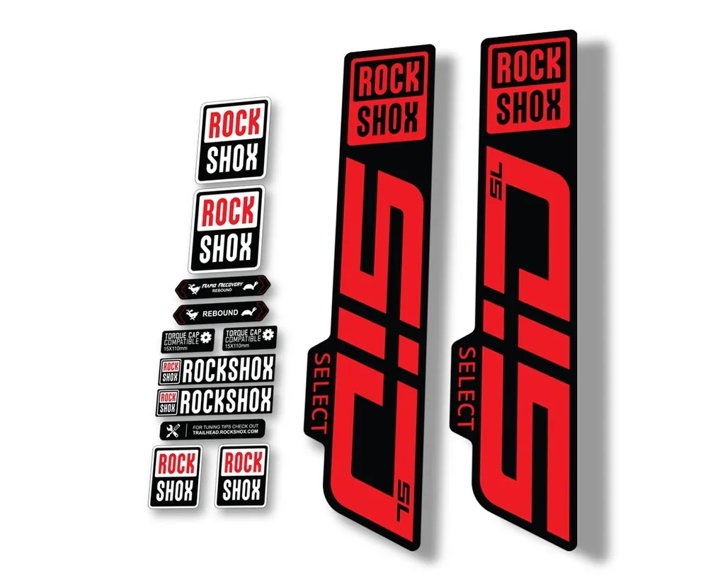 Rock Shox SID SELECT SL 2021 Fork Decal Mountain Bike Cycling Sticker Red - 1