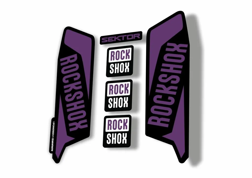 Rock Shox SEKTOR 2016 Fork Decal Mountain Bike Cycling Sticker Adhesive Purple - 1