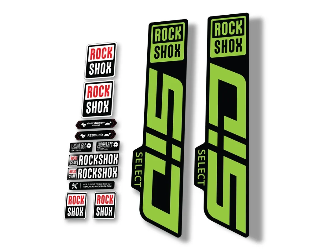 Rock Shox SID 2021 Select Mountain Bike Cycling Decal Sticker Adhesive Green - 1