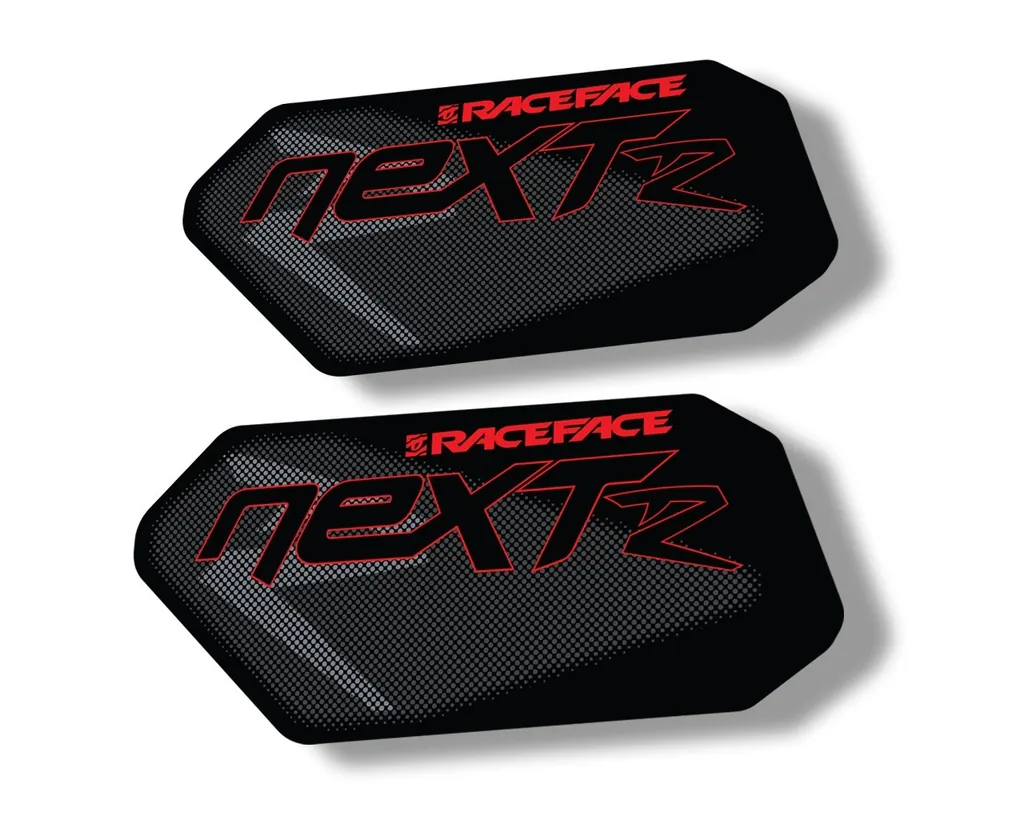 Race Face Next R Crank Decals Set Sticker Mountain Bike Adhesive Red 2Pcs - 1