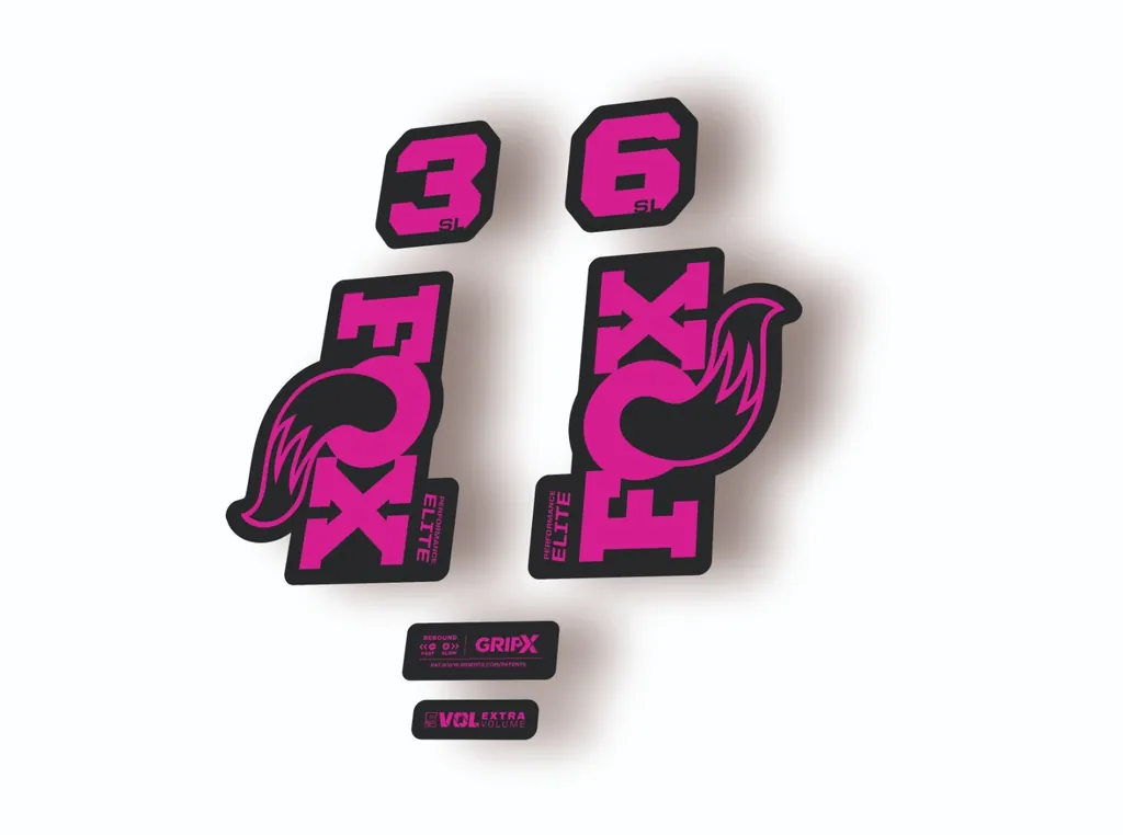 FOX 36 SL Elite 2026 Fork Factory Suspension Decal Sticker Adhesive Pink - 1