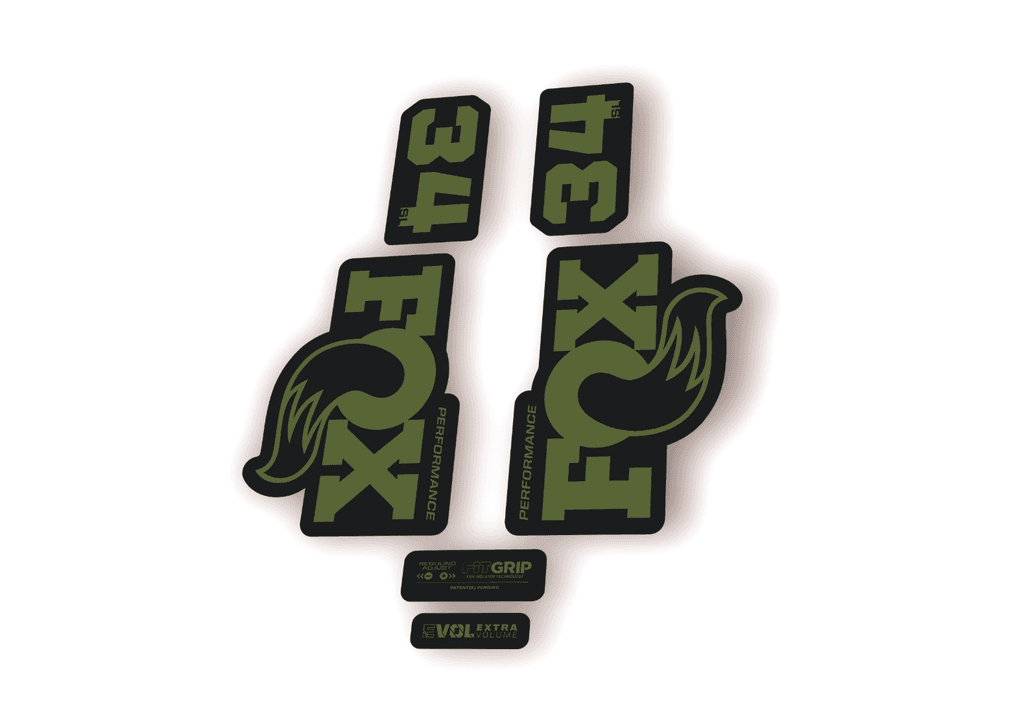 FOX 34 SL Performance 2026 Fork Factory Decal Sticker Adhesive Olive - 1