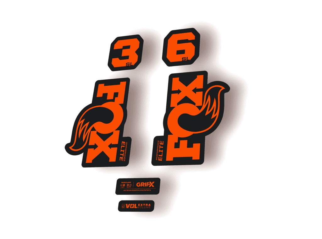 FOX 36 SL Elite 2026 Fork Factory Suspension Decal Sticker Adhesive Orange - 1