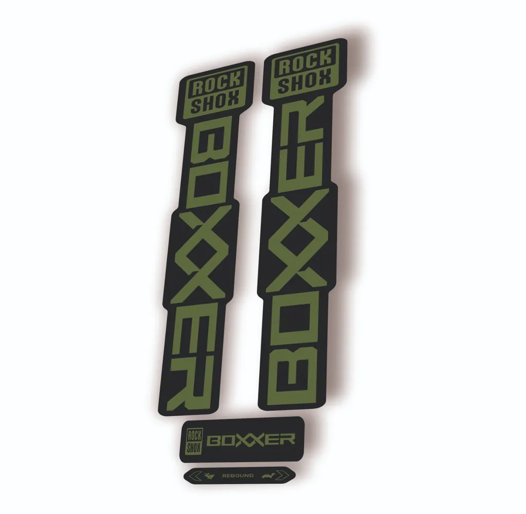 Rock Shox BOXXER 2024 ULTIMATE Mountain Bike Cycling Decal Adhesive Olive - 1