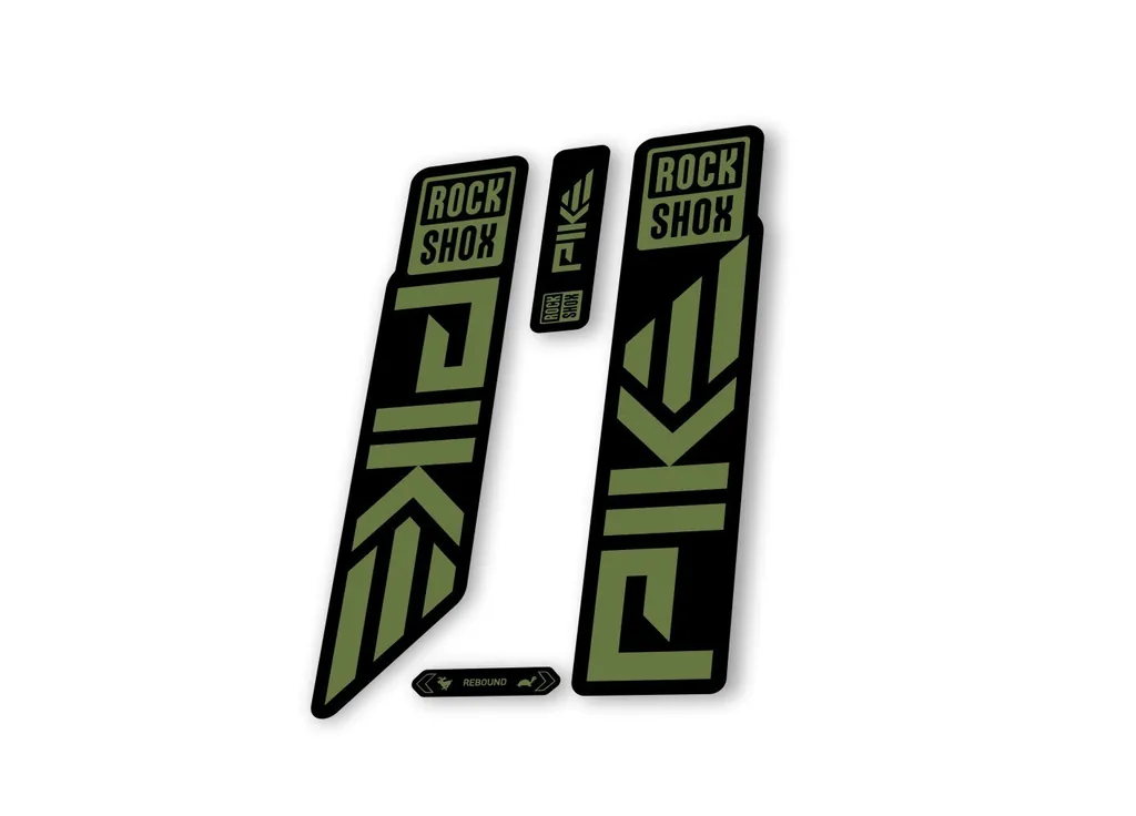 Rock Shox PIKE 2023 Mountain Bike Cycling Decal Sticker Adhesive Olive - 1