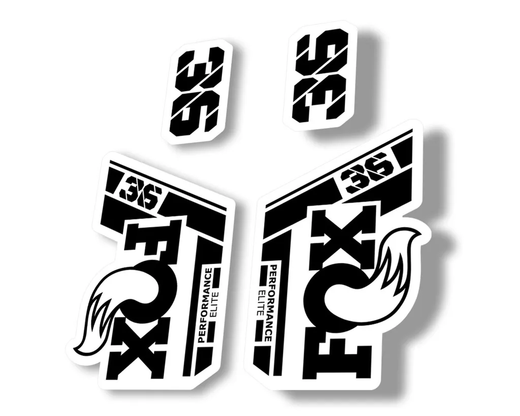FOX 36 Performance Elite 2021 Forks Suspension Factory Decal Sticker Black - 1