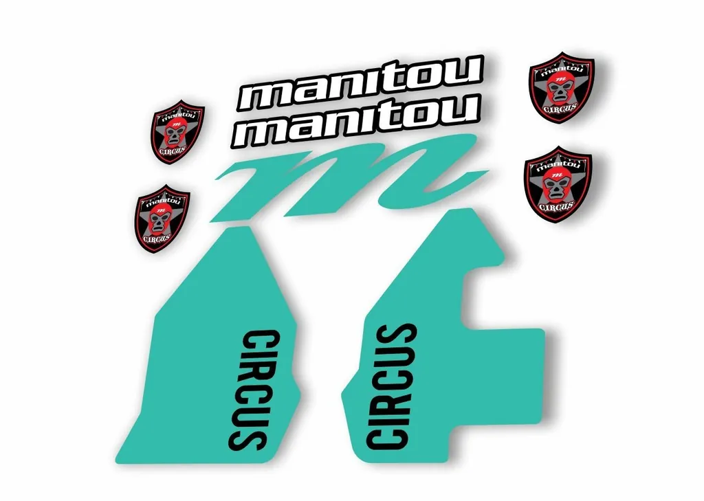 Manitou CIRCUS 2018 Fork Suspension Decal Kit Sticker Dolphin - 1