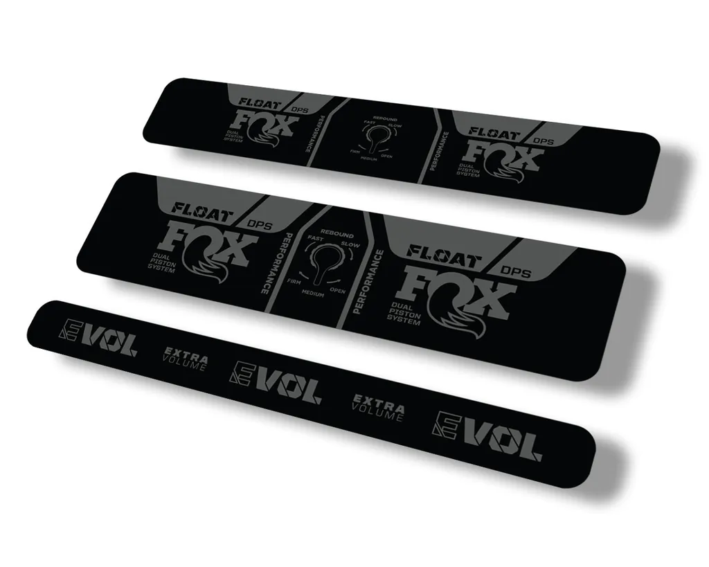 FOX Float DPS 2021 Performance Rear Shock Suspension Sticker Decal Gray - 1