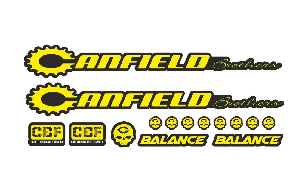 Bicycle Vinyl Stickers Custom Compatible with Canfield Balance 2016 Yellow - 1