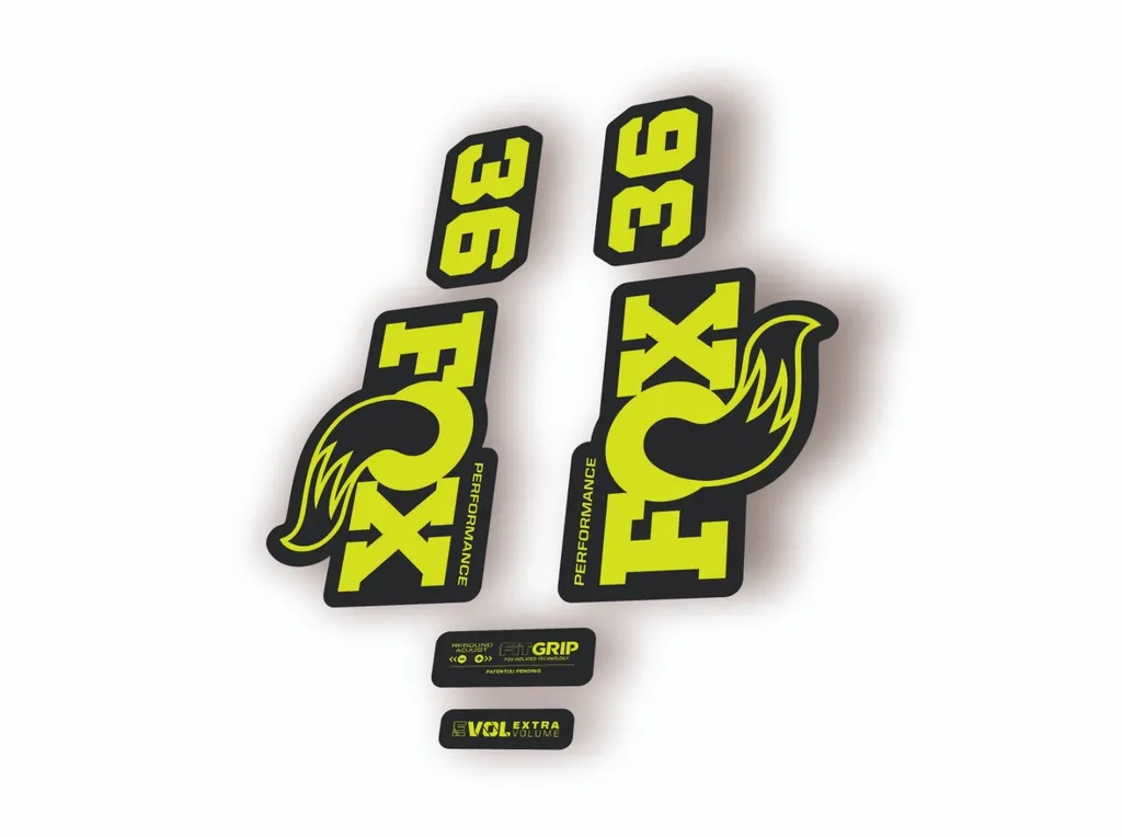 FOX 36 Performance 2026 Fork Factory Suspension Decal Sticker Adhesiv Lime Green - 1