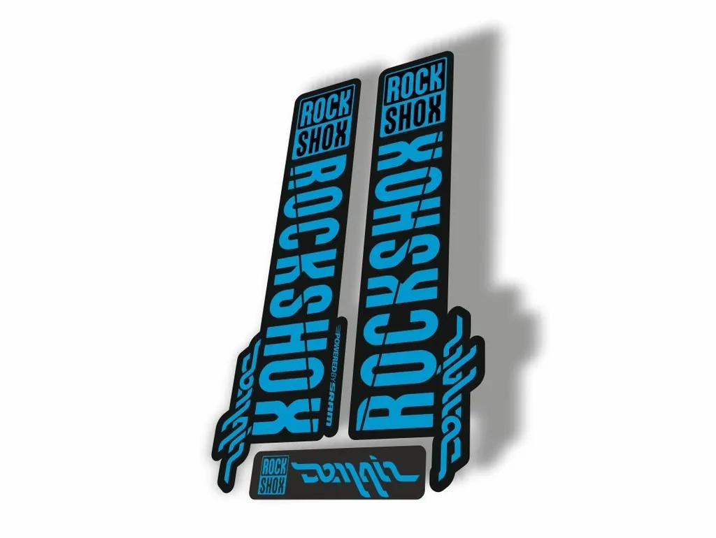 Rock Shox DOMAIN 2018 Fork Decal Mountain Bike Cycling Sticker Adhesive Blue - 1