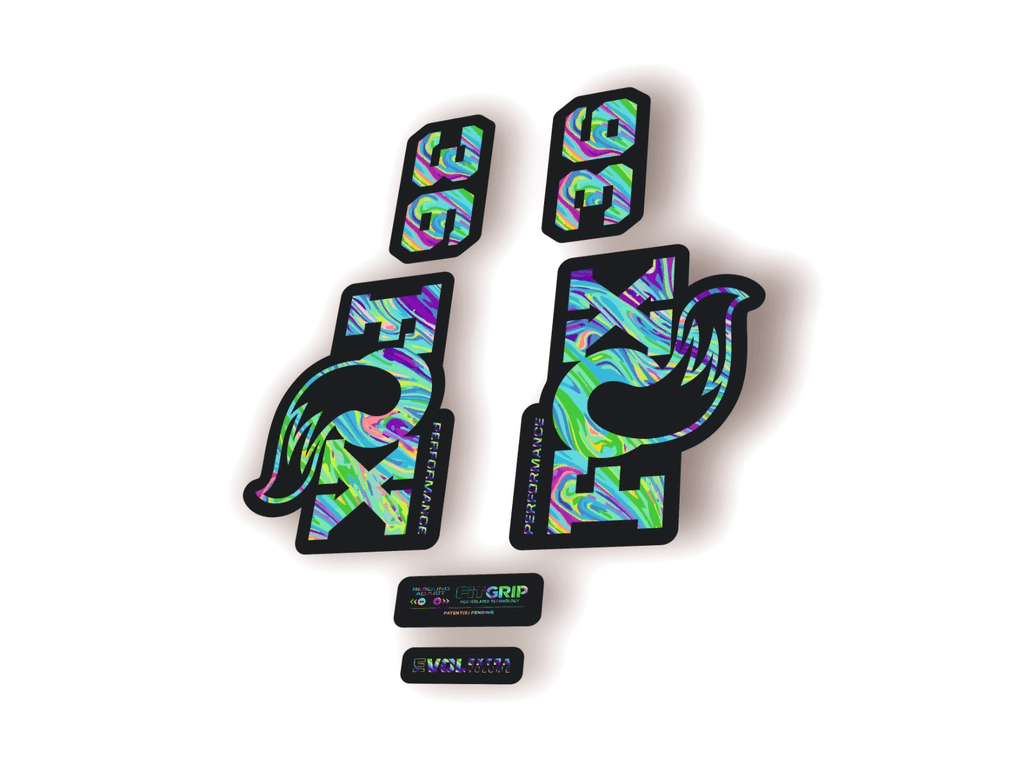 FOX 36 Performance 2026 Fork Factory Suspension Decal Sticker Adhesiv Oil Slick1 - 1
