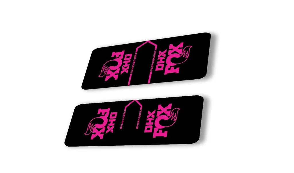 FOX DHX 2022 Performance Rear Shock Suspension Sticker Decal Adhesive Pink - 1