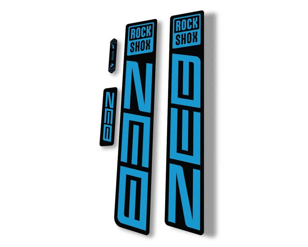 Rock Shox ZEB R 2021 Mountain Bike Cycling Decal Sticker Adhesive Blue - 1