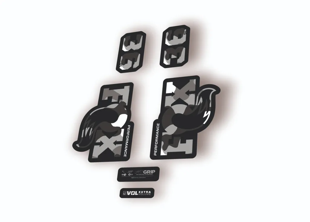 FOX 36 SL Performance Factory 2026 Fork Decal Sticker Adhesive White Camo - 1