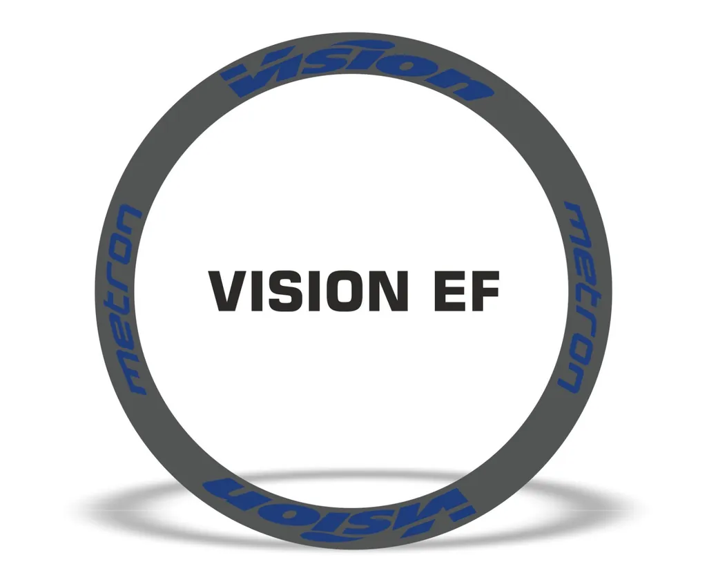 Vision Metron EF Road Bike Rim Decal Wheel Sticker Set Adhesive Dark Blue - 1