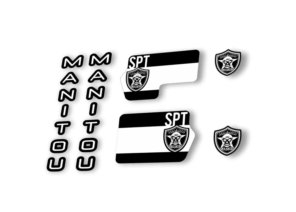 Manitou Circus Sport 2020 Fork Suspension Decal Kit Sticker Set White - 1