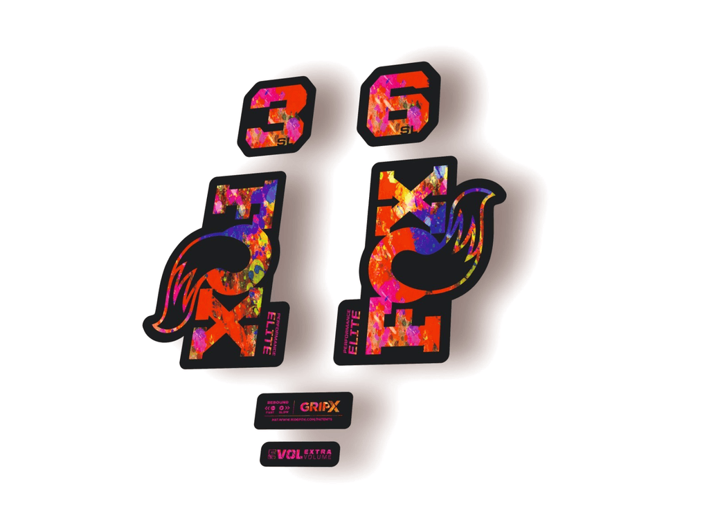 FOX 36 SL Elite 2026 Fork Factory Suspension Decal Sticker Adhesive Oil Slick - 1
