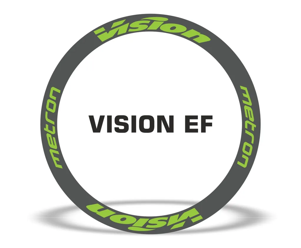 Vision Metron EF Road Bike Rim Decal Wheel Sticker Set Adhesive Green - 1