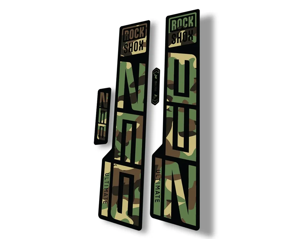 Rock Shox ZEB 2021 ULTIMATE Mountain Bike Cycling Decal Sticker Adhesive Camo - 1