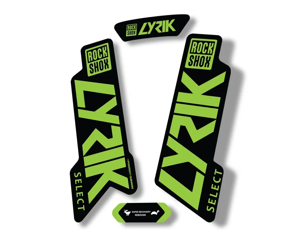 Rock Shox LYRIK SELECT 2020 Fork Decal Mountain Bike Cycling Sticker Green - 1