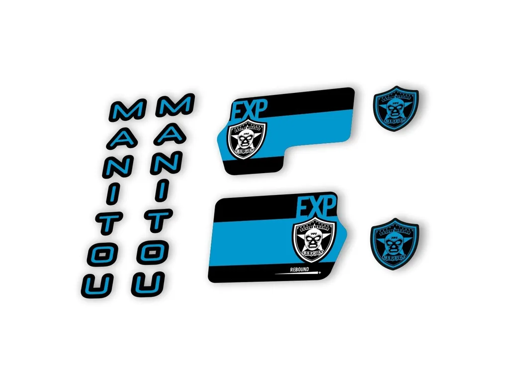 Manitou Circus Expert 2020 Fork Suspension Decal Kit Sticker Blue - 1