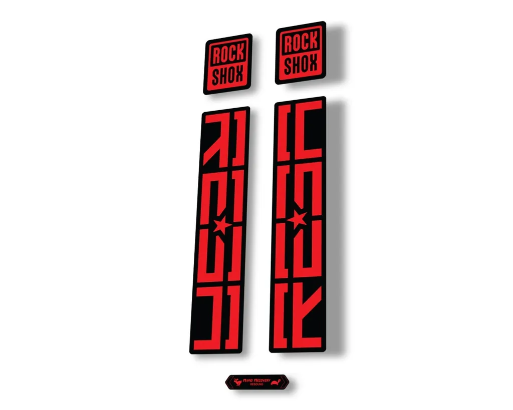 Rock Shox REBA 2020 Fork Decal Mountain Bike Cycling Sticker Adhesive Red - 1
