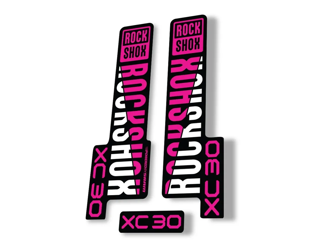 Rock Shox XC 30 2020 Fork Decal Mountain Bike Cycling Sticker Adhesive Pink - 1