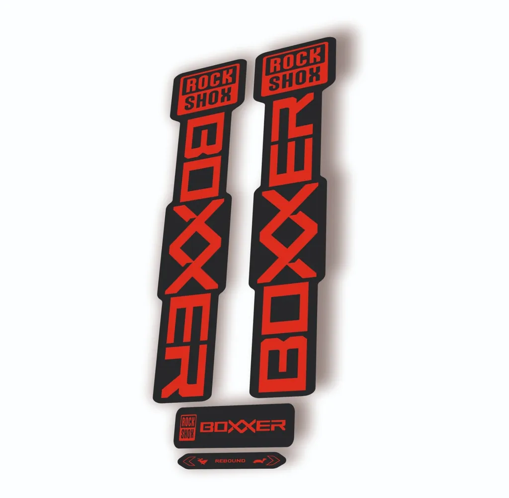 Rock Shox BOXXER 2024 ULTIMATE Mountain Bike Cycling Decal Adhesive Red - 1
