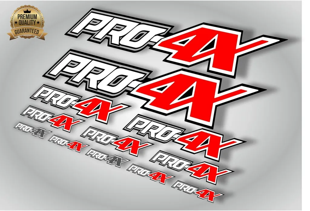 Truck Vinyl Decal PRO-4X Compatible with Nissan Titan Frontier 4x4 Bedside - 1