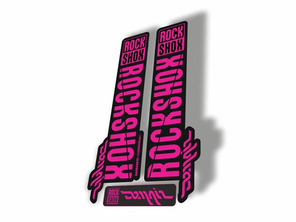Rock Shox DOMAIN 2018 Fork Decal Mountain Bike Cycling Sticker Adhesive Pink - 1