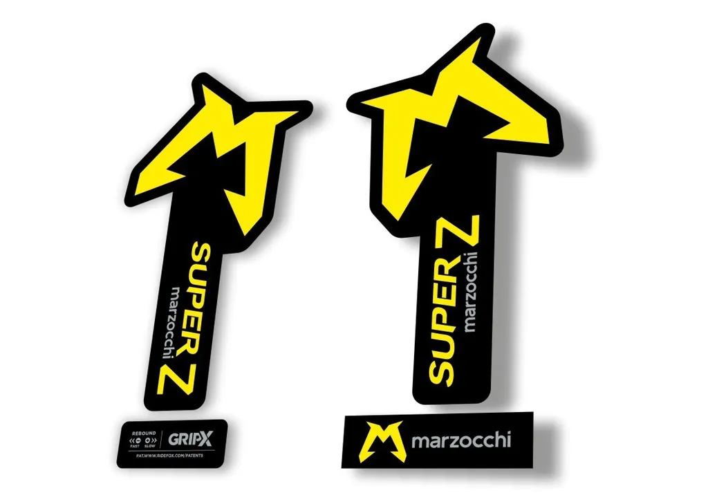 Marzocchi SUPER Z 2025 Fork Suspension Sticker Decal KitAdhesive Yellow - 1