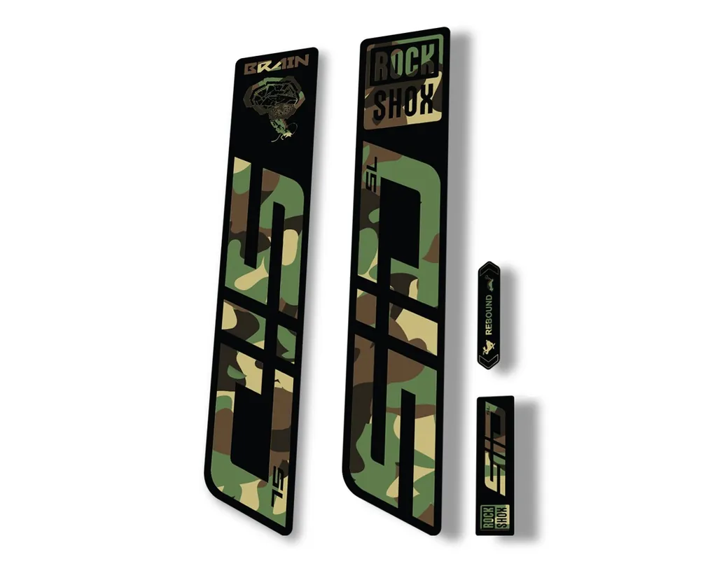 Rock Shox SID SL Brain 2021 Mountain Bike Cycling Decal Sticker Adhesive Camo - 1