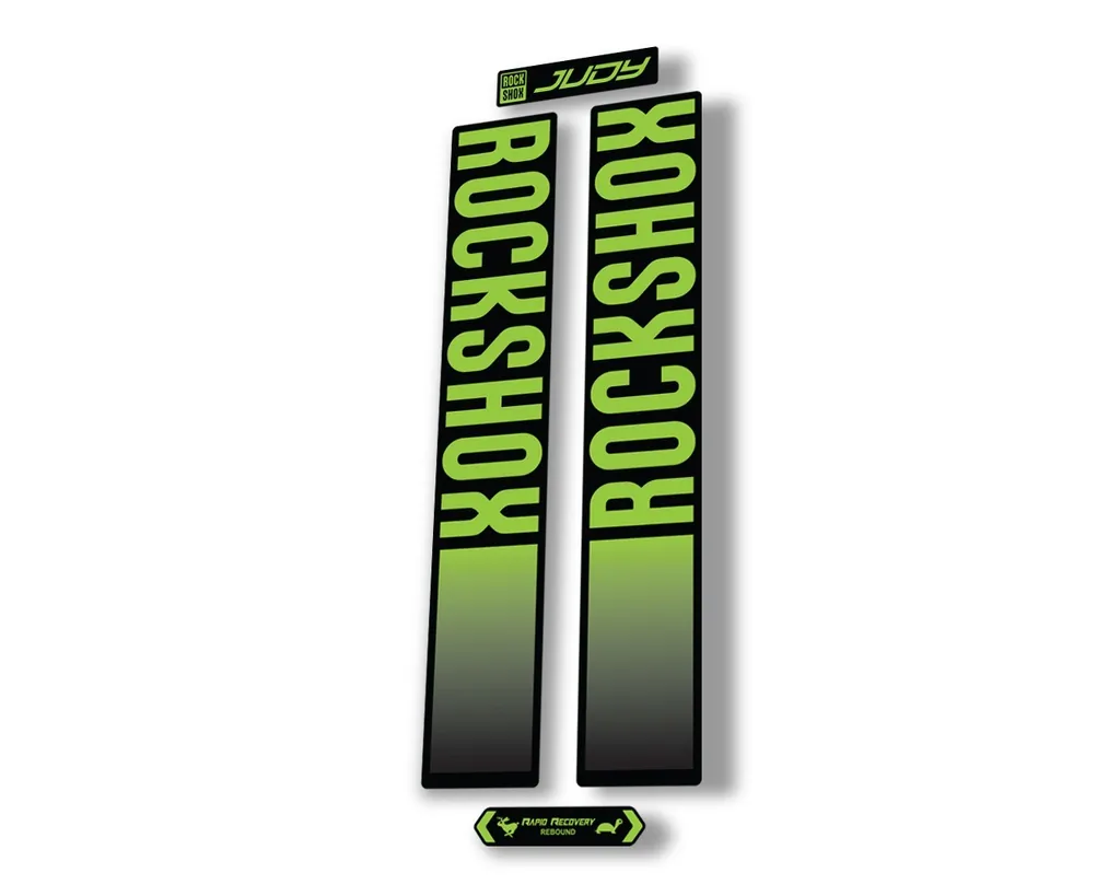 Rock Shox JUDY 2021 Fork Decal Mountain Bike Cycling Sticker Adhesive Green - 1