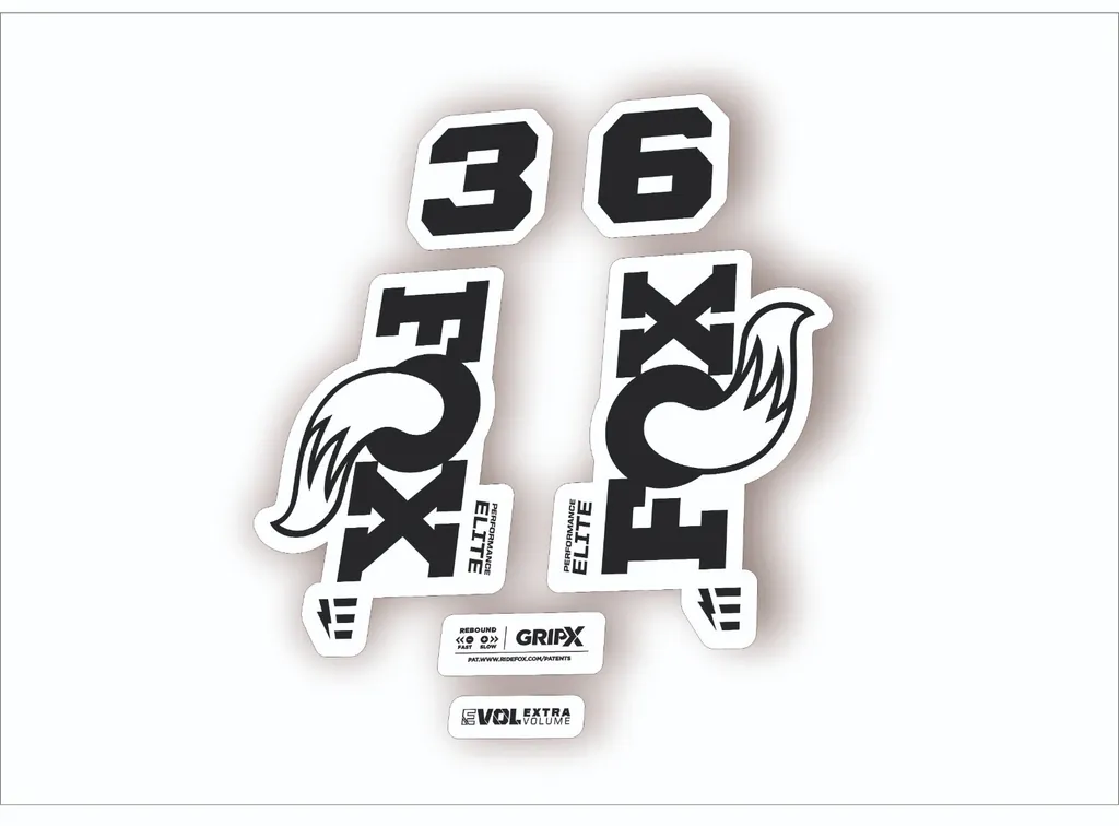 FOX 36 Elite E-Optimized 2026 Fork Factory Decal Sticker Adhesive Black - 1