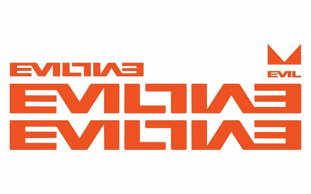 Bicycle Vinyl Frame Stickers – Compatible with EVIL Bike Frames – Orange - 1