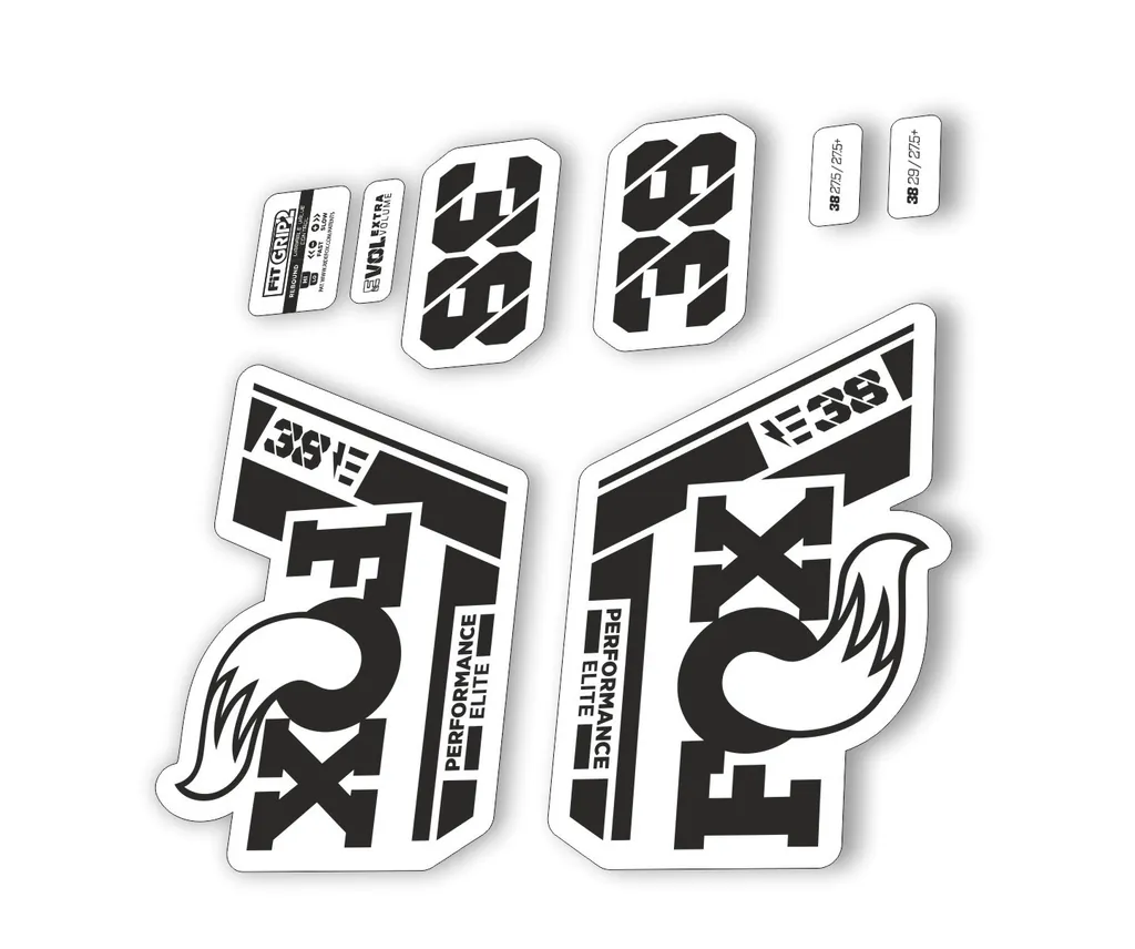FOX 38 P. Elite E Bike 2021 Forks Suspension Factory Decal Sticker Black - 1