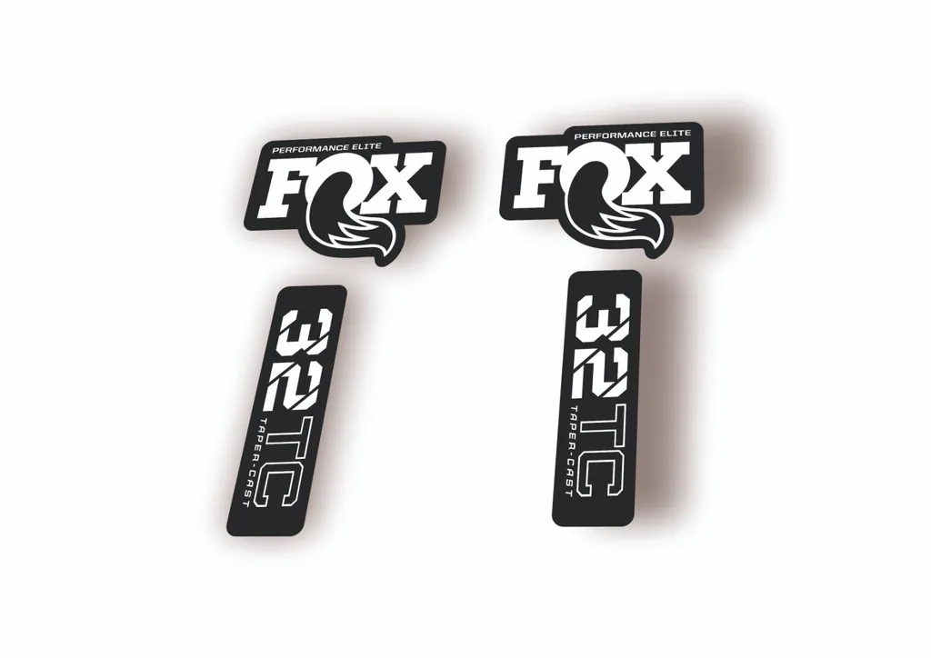 FOX 32 Taper Cast Elite 2024 Fork Suspension Factory Decal Sticker Adhesiv White - 1